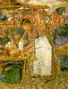 Camille Pissaro The Pork Butcher painting